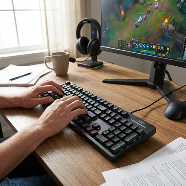RGB Backlit Wired Gaming Keyboard