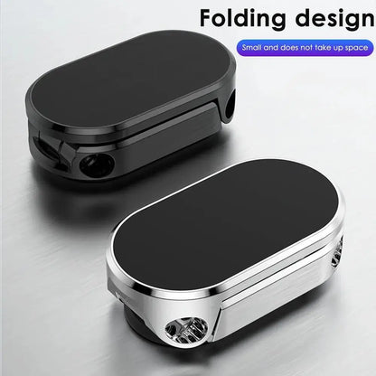 Alloy 360° Rotatable Magnetic Car Phone Mount - Set of 2, Foldable Vehicle Phone Holder
