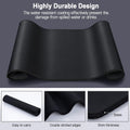 Gaming Mouse Pad, XXL Large Extended Ｍousepad, 35.4X15.7 in with Stitched Edges Computer Keyboard Desk Pad, with Waterproof Non-Slip Base for Home/Office/Gaming/Work/Mouse Pads for Desk, Black