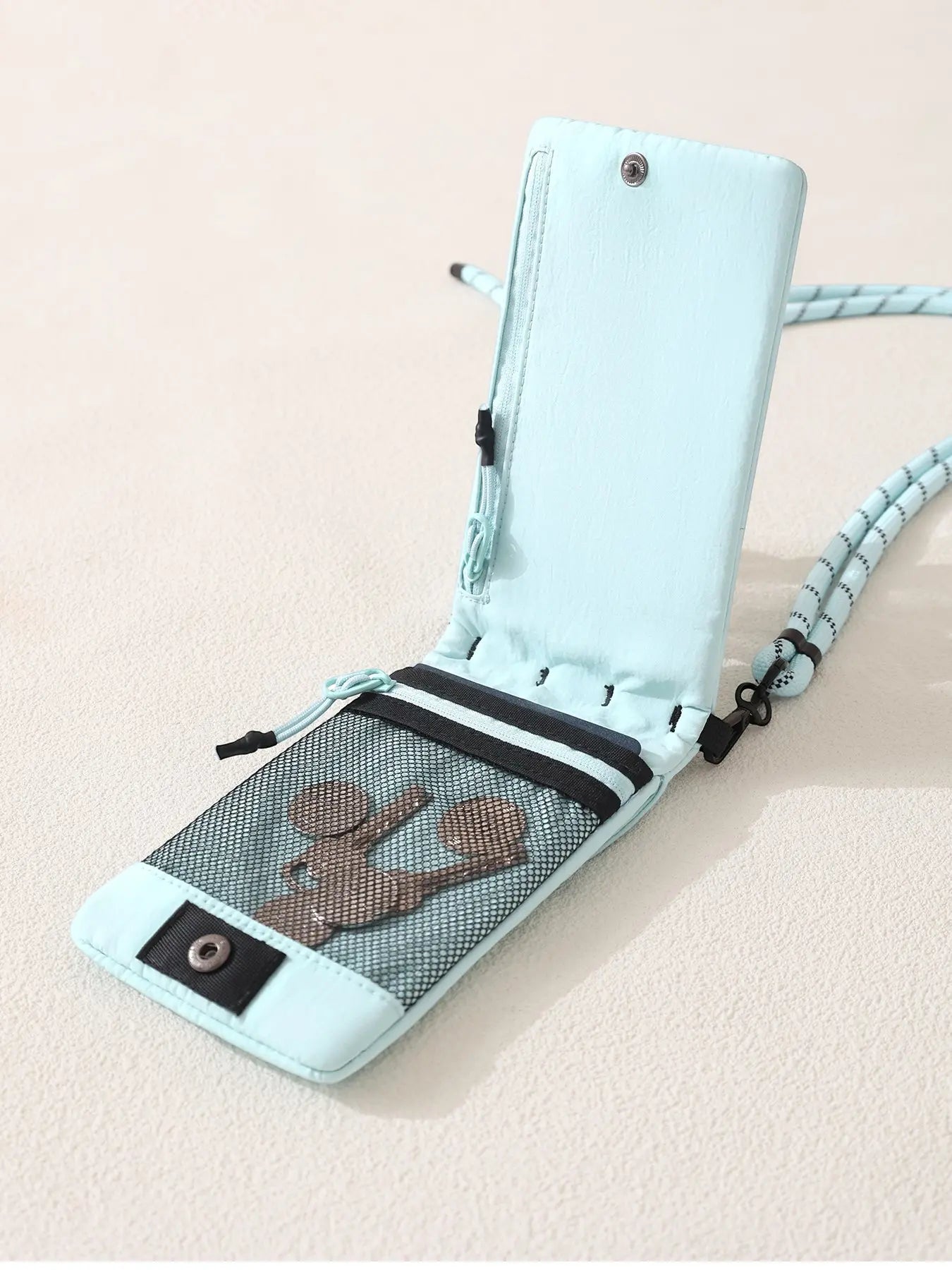 Modern Crossbody Phone Bag, Versatile Vertical Storage Pouch for Outdoor Travel, Unisex Design