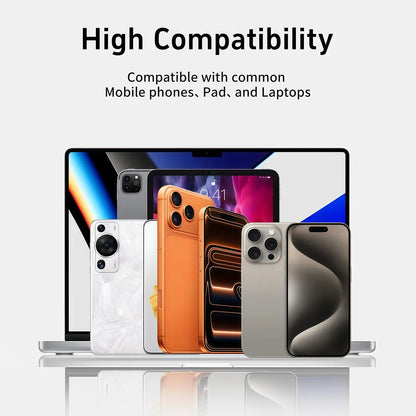 MOJUE 240W Fast Charging USB-C to USB-C Flat Cable with 90-Degree Angled Connector, 4.9FT – Compatible with iPhone 15/16/17 Series and Samsung Galaxy S26/S25
