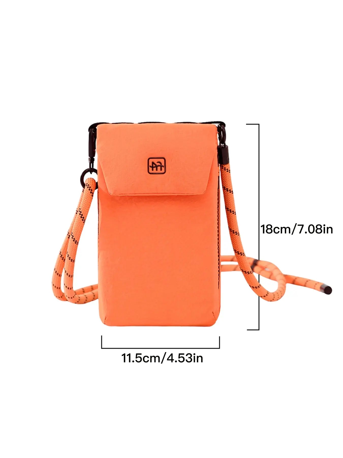 Modern Crossbody Phone Bag, Versatile Vertical Storage Pouch for Outdoor Travel, Unisex Design