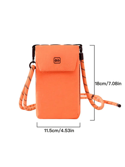 Modern Crossbody Phone Bag, Versatile Vertical Storage Pouch for Outdoor Travel, Unisex Design