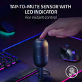 Seiren V3 Mini Ultra-Compact USB Microphone, Tap to Mute, Black