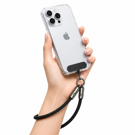 Endlesshine 2-in-1 USB-C Wrist Lanyard Charging Cable with 12-Inch Anti-Drop Phone Strap, 240W PD Support, Lightweight Braided Design for Travel, Campus, and Commute