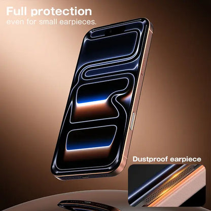 SOPPY iPhone Screen Protector 2-Pack - Clear & Privacy Protection, Fingerprint Resistant, Dust-Free, Bubble-Free Design