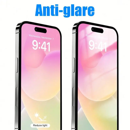 Matte Tempered Glass Screen Protectors - 2-Pack for iPhone 14/13/12/11/15 Pro Max/16 Plus and Matte Screen Films for iPhone 17 Pro/X/XR/XS Max with Matte Privacy Accessories