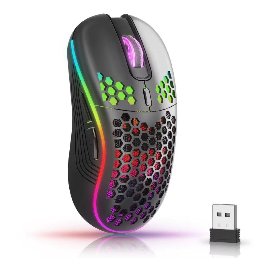 Wireless Rechargeable RGB Gaming Mouse