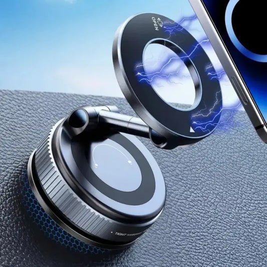 2026 Enhanced MagSafe Magnetic Phone Holder with 360° Adjustable Design, Strong Magnetic Stability, Easy Vacuum Installation, Durable and Stylish Universal Smartphone Mount for Cars, Homes, and Offices