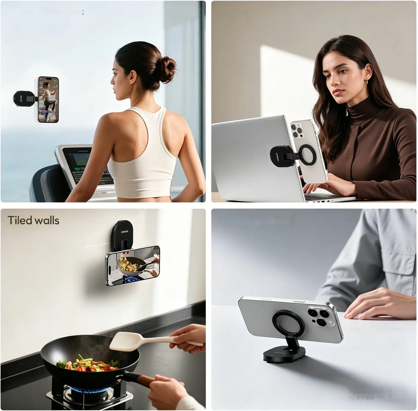 MagSafe-Compatible 360° Rotatable Phone Holder for Car, Desk, and Travel - Universal Smartphone Grip