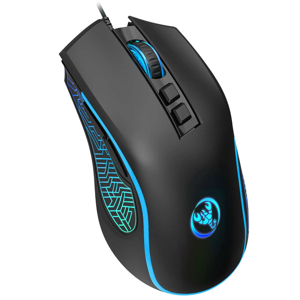 RGB Wired Gaming Mouse, Pink/Black