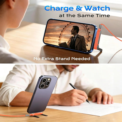 MOJUE 240W Fast Charging USB-C to USB-C Flat Cable with 90-Degree Angled Connector, 4.9FT – Compatible with iPhone 15/16/17 Series and Samsung Galaxy S26/S25
