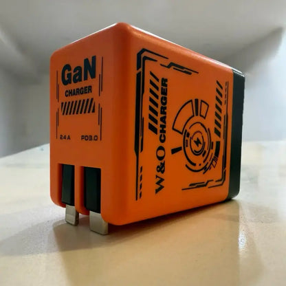 66W Retractable Gan Charger | Dual Fast Charging for USB-C and iPhone