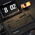 Wireless Mechanical Keyboard, 3 Mode Gasket Mounted RGB Gaming Keyboard with Volume Knob, Pre-Lubed Linear Switches, Mda-Profile, 98 Keys Hot Swappable Creamy Keyboard for Pc/Tablet/Xbox/Ps4