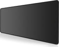 Gaming Mouse Pad, XXL Large Extended Ｍousepad, 35.4X15.7 in with Stitched Edges Computer Keyboard Desk Pad, with Waterproof Non-Slip Base for Home/Office/Gaming/Work/Mouse Pads for Desk, Black