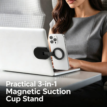 MagSafe-Compatible 360° Rotatable Phone Holder for Car, Desk, and Travel - Universal Smartphone Grip