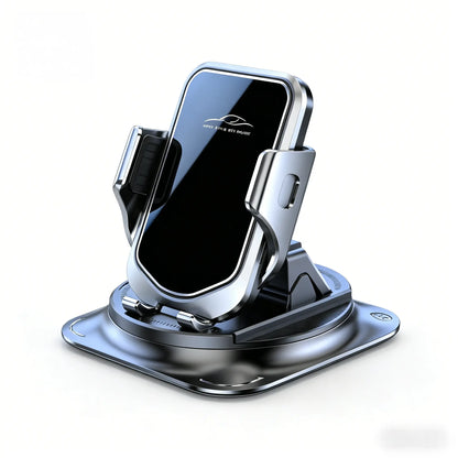 Universal 360° Rotating Car Phone Mount - Dashboard Holder Compatible with All Smartphones