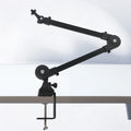 Microphone Boom Arm Mic Stand Desk Mounted 360° Rotation Sturdy Universal for Video Gaming Studio Audio Mic Stand Accessories