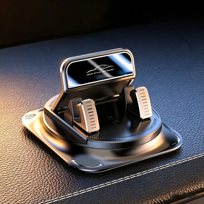 Universal 360° Rotating Car Phone Mount - Dashboard Holder Compatible with All Smartphones