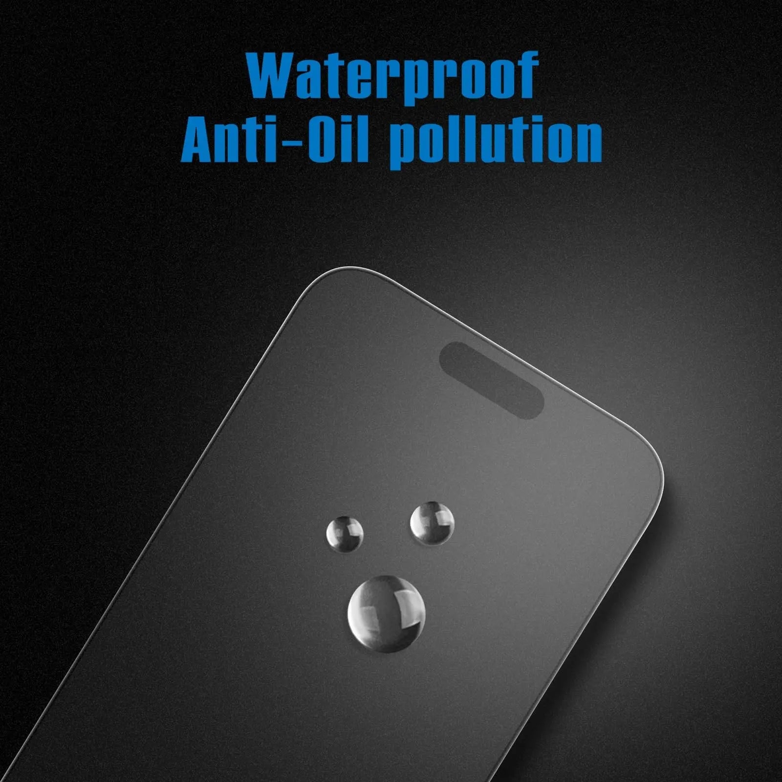 Matte Glass Screen Protector (Non-Privacy) for iPhone 11-17 Pro Max, Compatible Smartphone Accessories, Anti-Glare and Anti-Fingerprint, 2-Pack with Camera Lens Protector