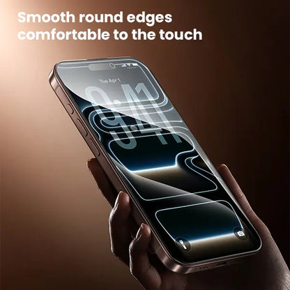 SOPPY iPhone Screen Protector 2-Pack - Clear & Privacy Protection, Fingerprint Resistant, Dust-Free, Bubble-Free Design