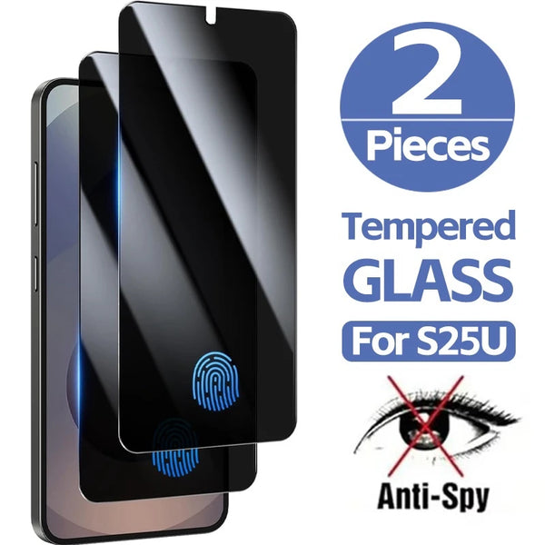 Anti-Spy Screen Protector Tempered Glass for Samsung S 25 S25 Ultra 5G Privacy Protective Glass for Samsungs25 S25Ultra S25+