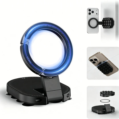 MagSafe-Compatible 360° Rotatable Phone Holder for Car, Desk, and Travel - Universal Smartphone Grip