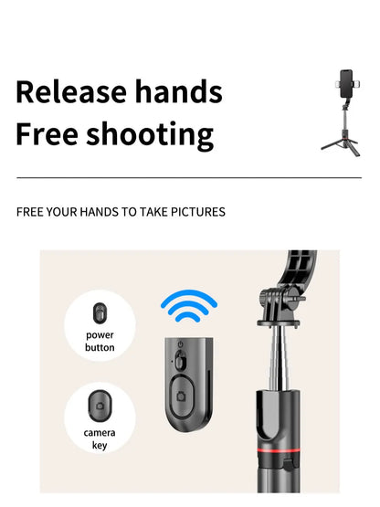 Professional Phone Selfie Stick Tripod with 360° Rotation, Bluetooth Remote, Adjustable Stand, and Optional Dual Fill Lights - Ideal for Travel and Vlogging