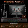24" 1440P Gaming Monitor, 180Hz 2K QHD Computer Monitor, New Pc Monitor, G2421V