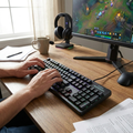 Wired LED Gaming Keyboard in use - lifestyle